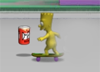 Bart Simpson's Naked Skate
